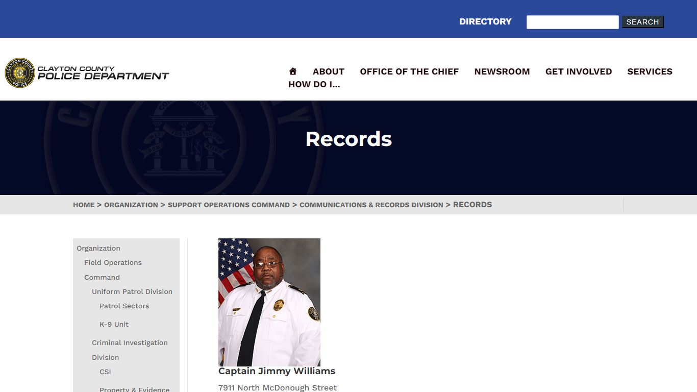 Clayton County, Georgia Police Department Official Website